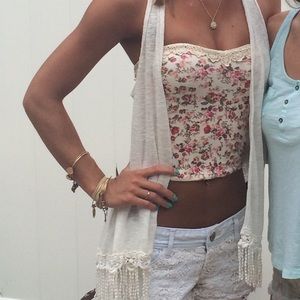 LA Hearts Crop Tube Top